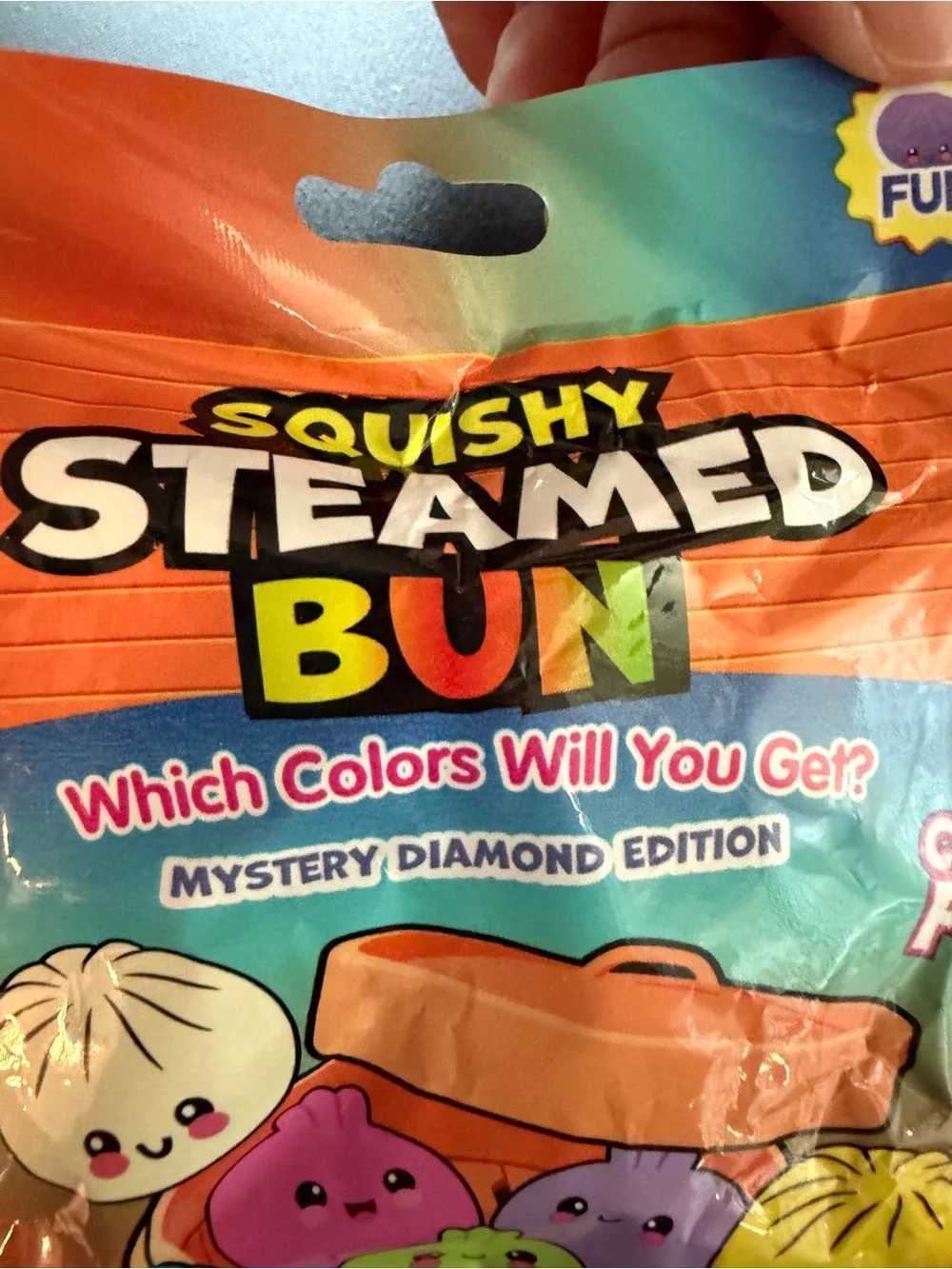 New Squishy Steamed Bun 4 pack Mystery Diamond Edition Cute Toy Fidget Squeeze
